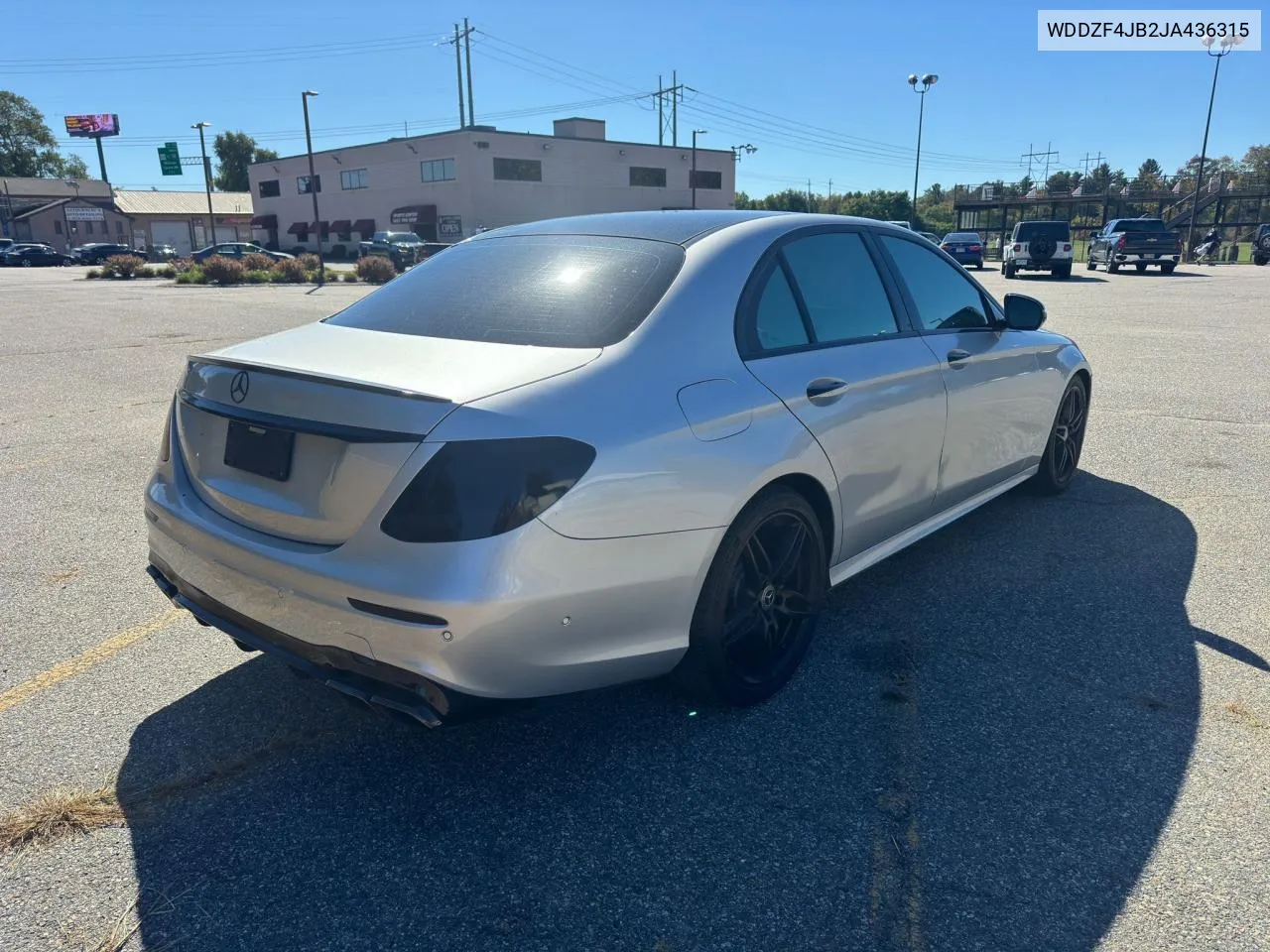 2018 Mercedes-Benz E 300 VIN: WDDZF4JB2JA436315 Lot: 75531324