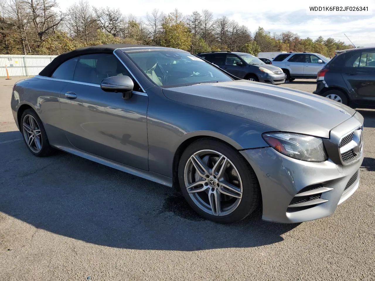 2018 Mercedes-Benz E 400 VIN: WDD1K6FB2JF026341 Lot: 75890254