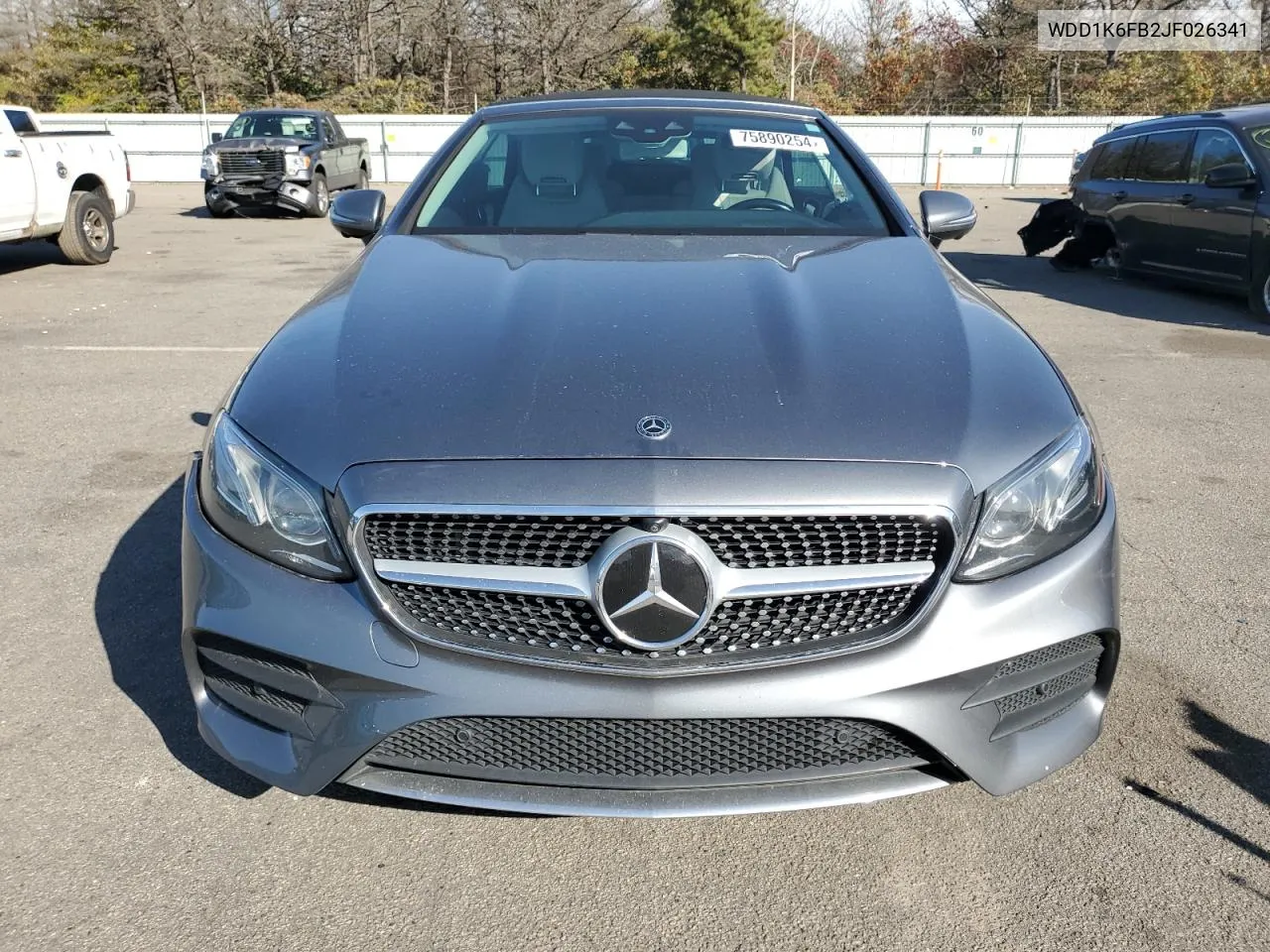 2018 Mercedes-Benz E 400 VIN: WDD1K6FB2JF026341 Lot: 75890254