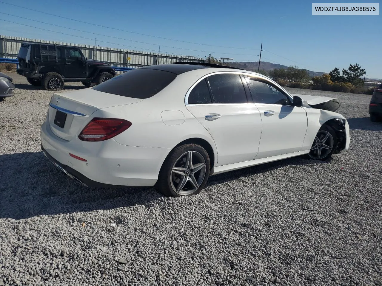 2018 Mercedes-Benz E 300 VIN: WDDZF4JB8JA388576 Lot: 76129174