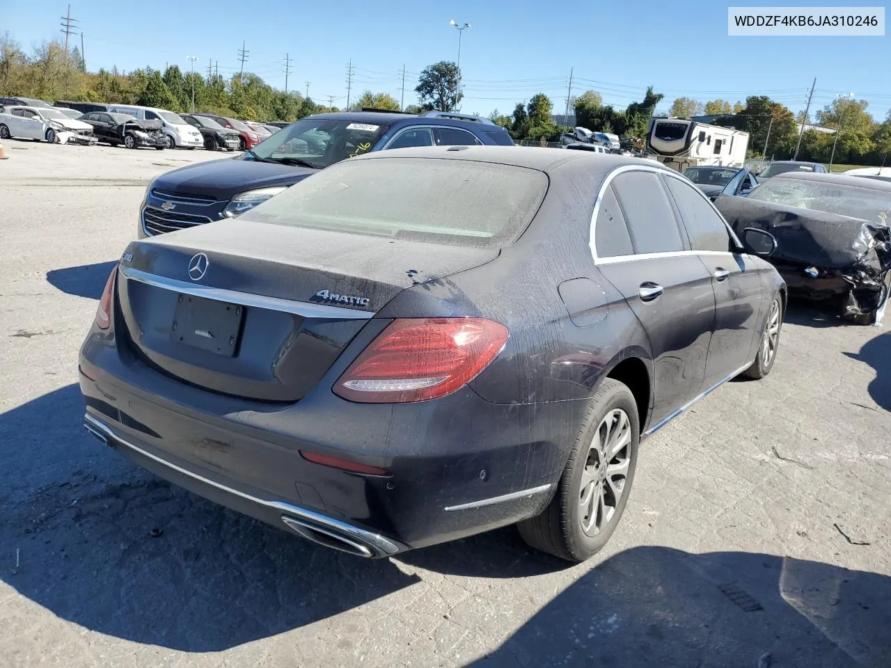 2018 Mercedes-Benz E 300 4Matic VIN: WDDZF4KB6JA310246 Lot: 76407504