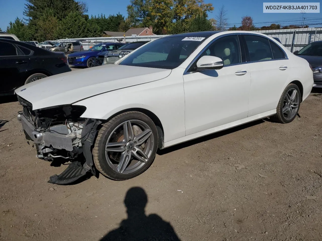 2018 Mercedes-Benz E 300 4Matic VIN: WDDZF4KB3JA401703 Lot: 76474254