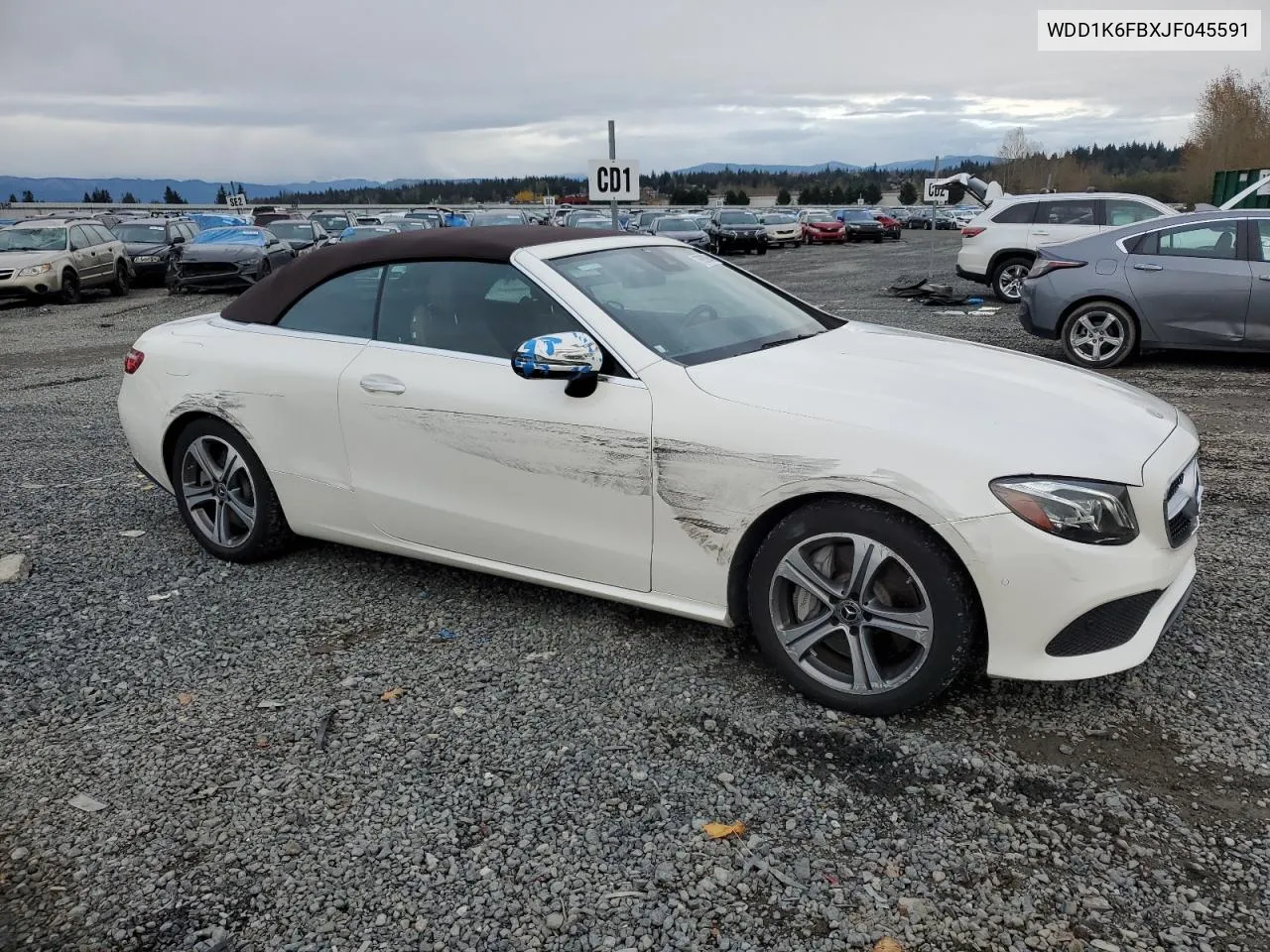 2018 Mercedes-Benz E 400 VIN: WDD1K6FBXJF045591 Lot: 79025954