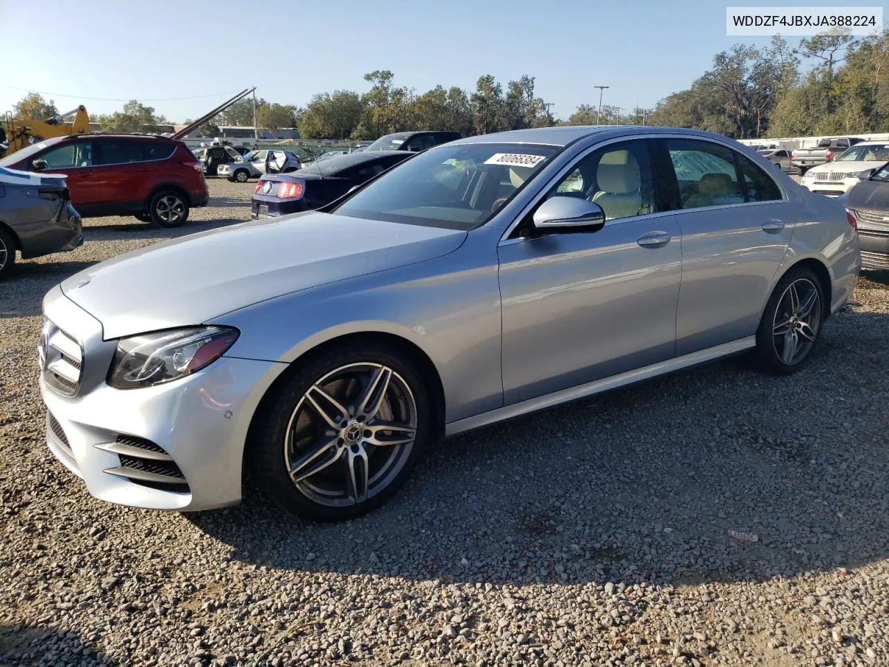 2018 Mercedes-Benz E 300 VIN: WDDZF4JBXJA388224 Lot: 80066384