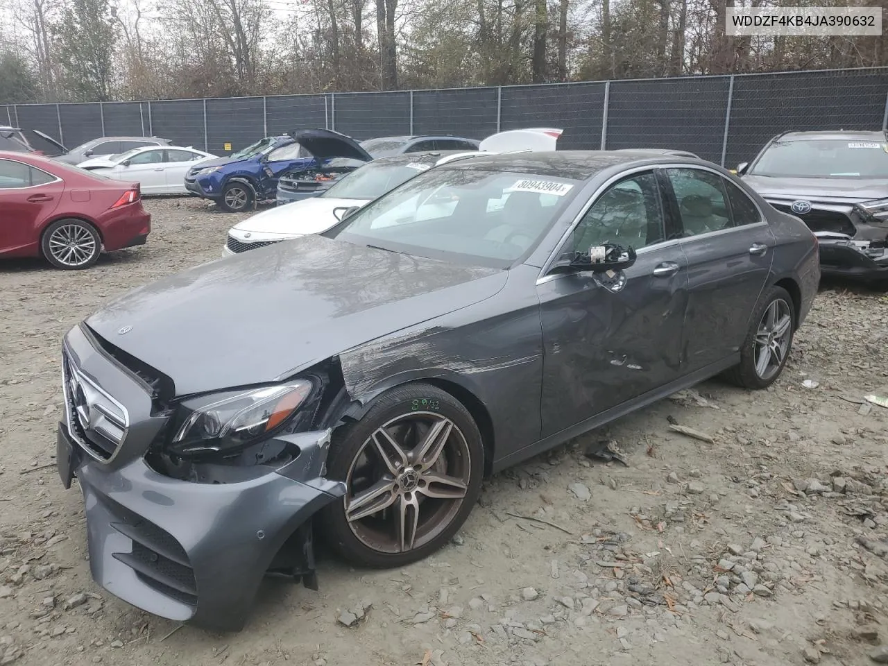 2018 Mercedes-Benz E 300 4Matic VIN: WDDZF4KB4JA390632 Lot: 80943904