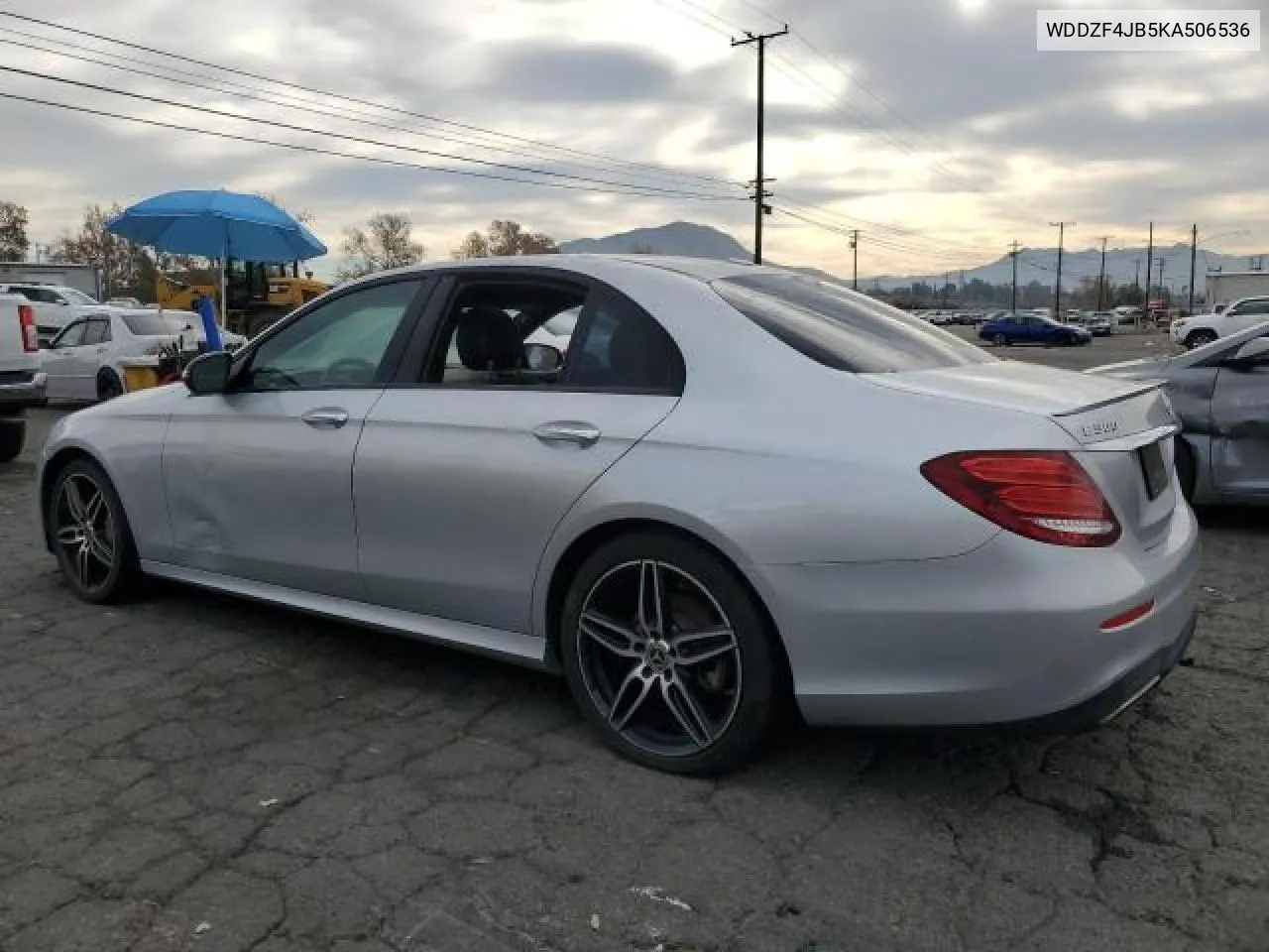 2019 Mercedes-Benz E 300 VIN: WDDZF4JB5KA506536 Lot: 58906334