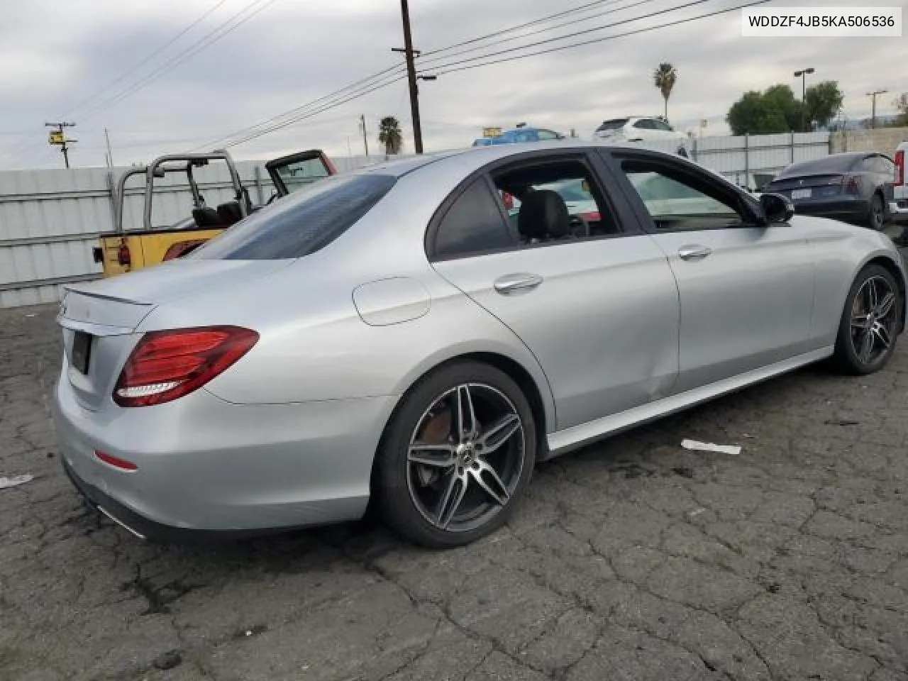 2019 Mercedes-Benz E 300 VIN: WDDZF4JB5KA506536 Lot: 58906334