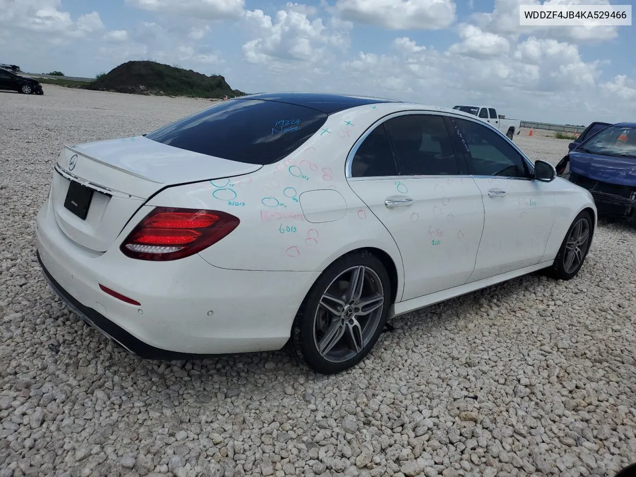 2019 Mercedes-Benz E 300 VIN: WDDZF4JB4KA529466 Lot: 59368044