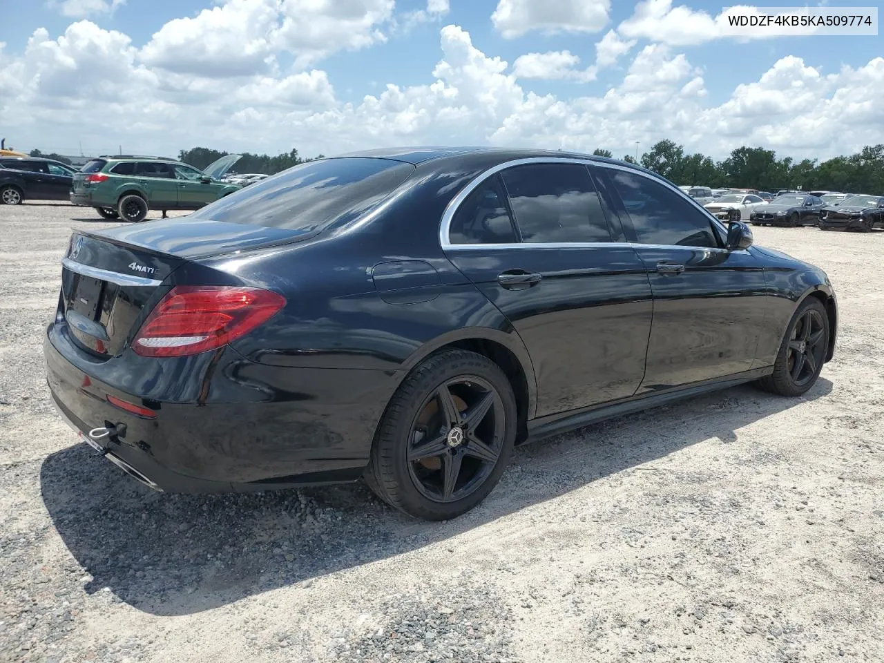 2019 Mercedes-Benz E 300 4Matic VIN: WDDZF4KB5KA509774 Lot: 60136264