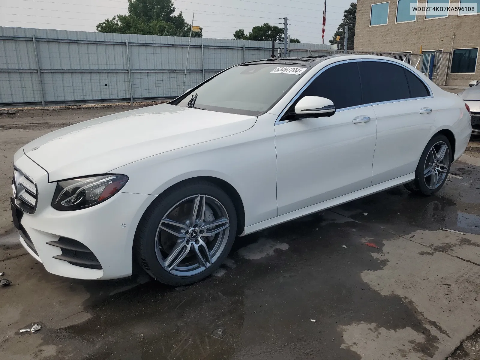 2019 Mercedes-Benz E 300 4Matic VIN: WDDZF4KB7KA596108 Lot: 63467704