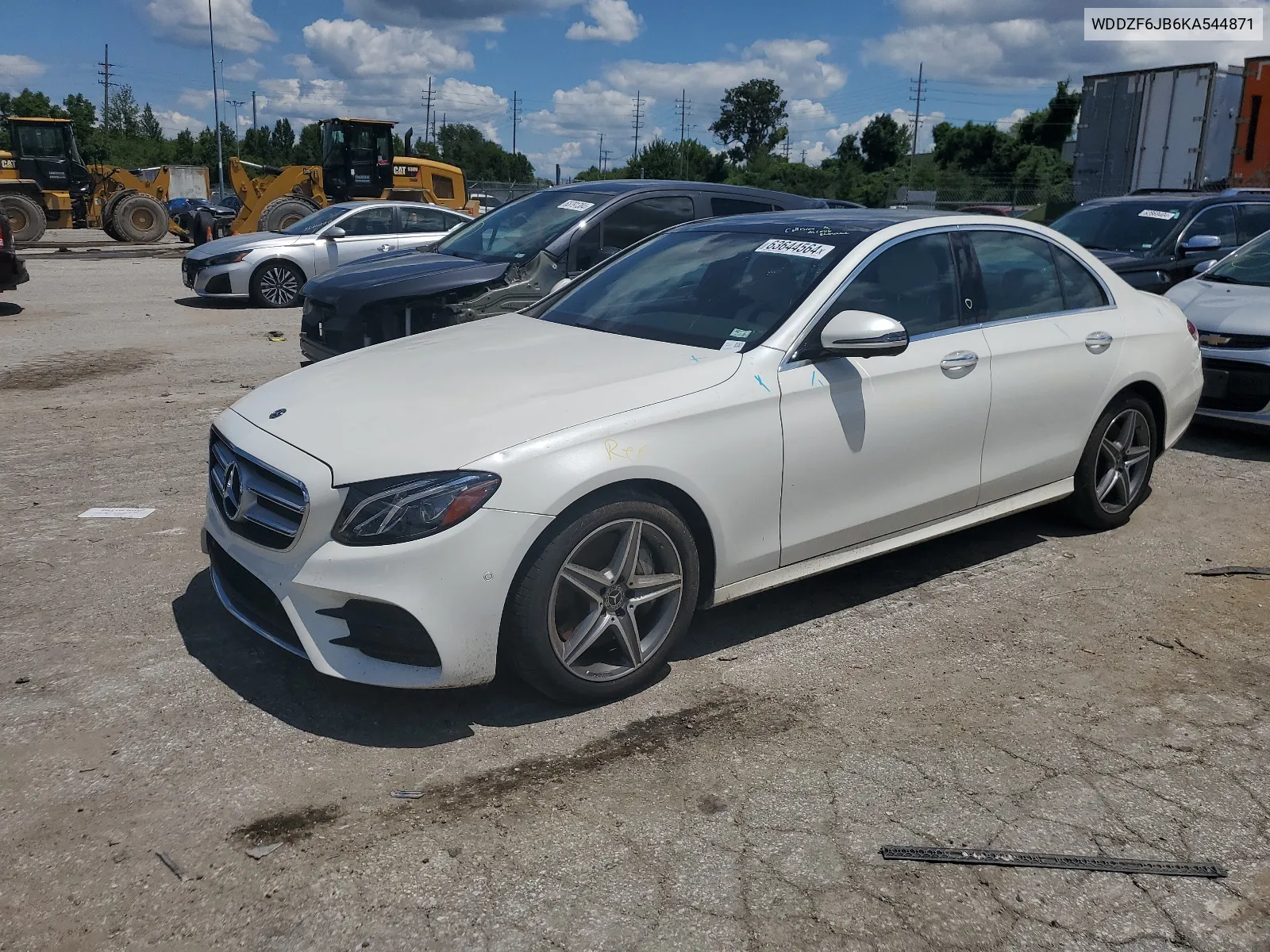 2019 Mercedes-Benz E 450 4Matic VIN: WDDZF6JB6KA544871 Lot: 63644564