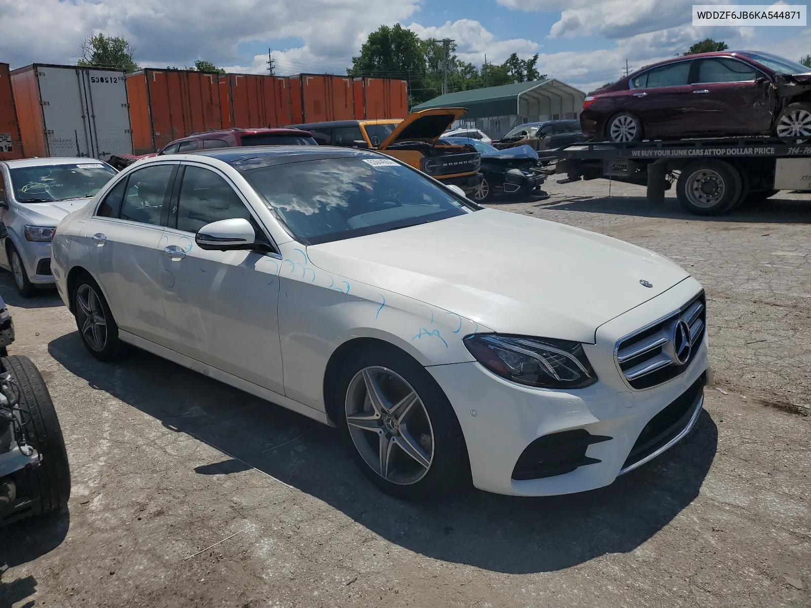 2019 Mercedes-Benz E 450 4Matic VIN: WDDZF6JB6KA544871 Lot: 63644564