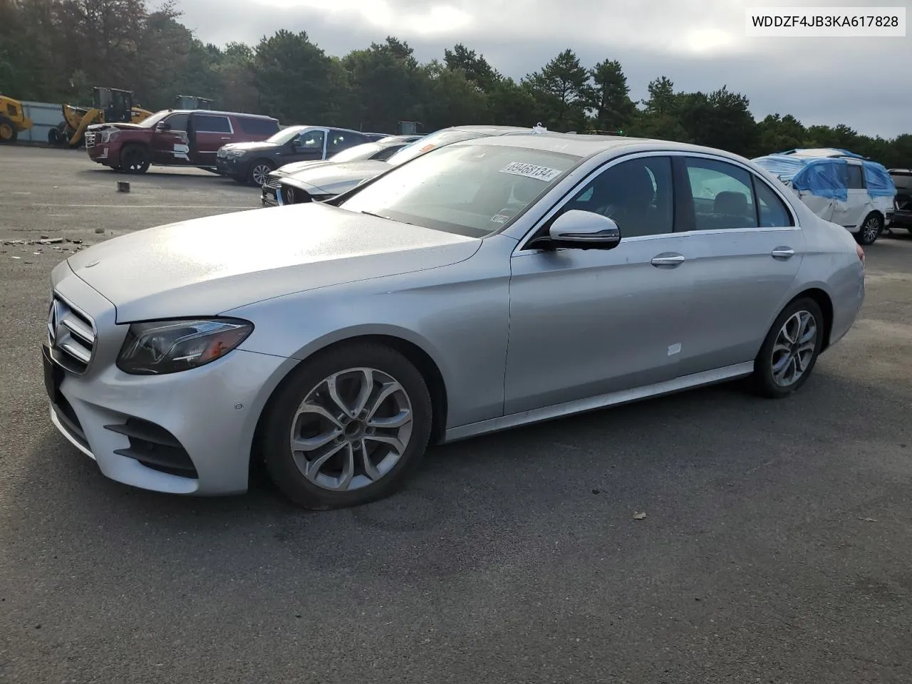 2019 Mercedes-Benz E 300 VIN: WDDZF4JB3KA617828 Lot: 69468134