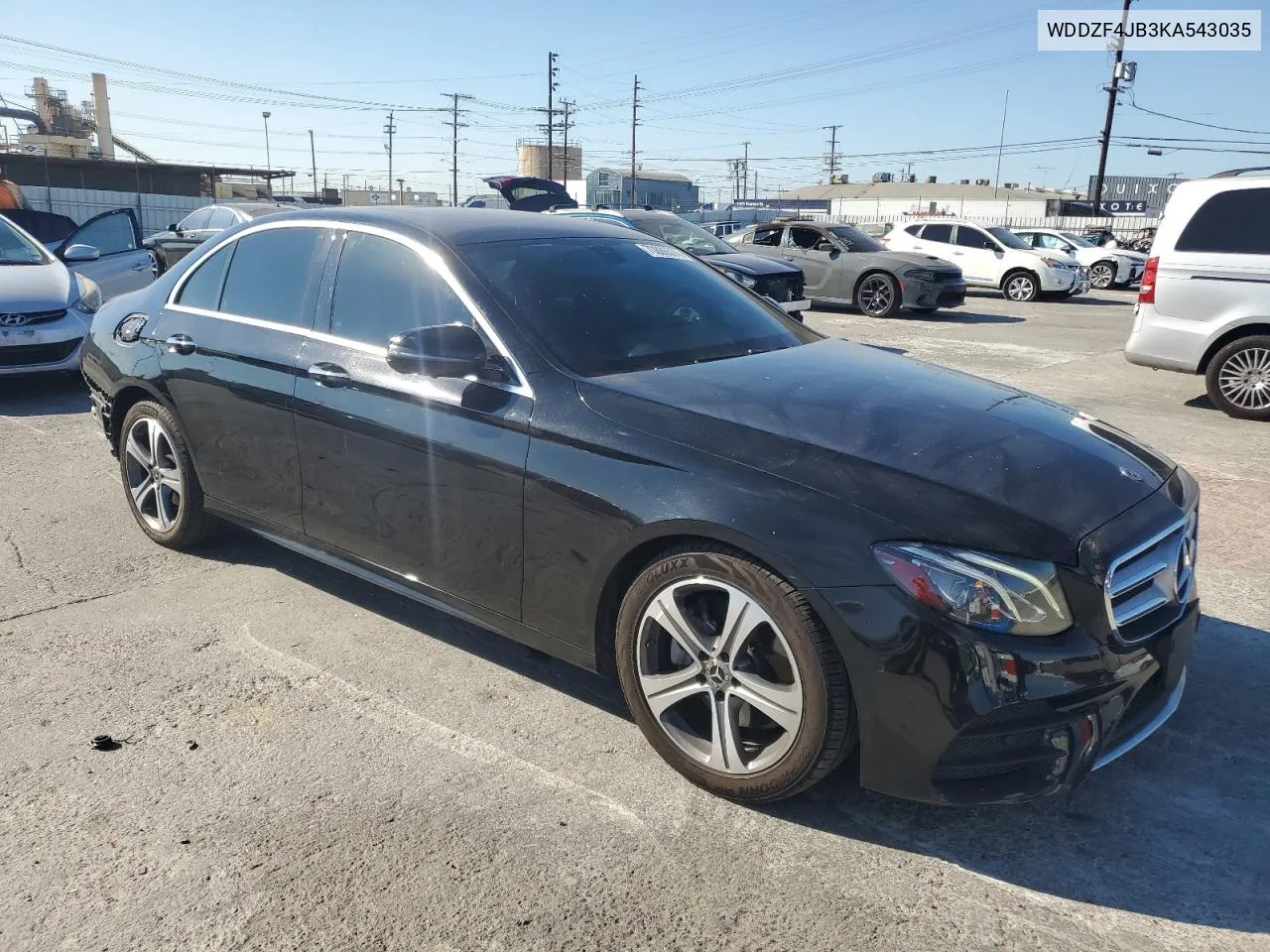 2019 Mercedes-Benz E 300 VIN: WDDZF4JB3KA543035 Lot: 70886574