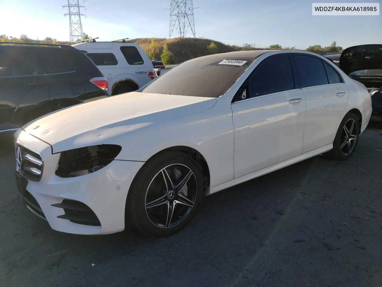 2019 Mercedes-Benz E 300 4Matic VIN: WDDZF4KB4KA618985 Lot: 72452044