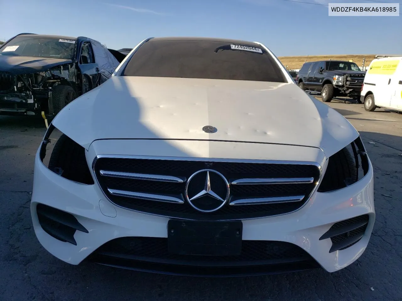 2019 Mercedes-Benz E 300 4Matic VIN: WDDZF4KB4KA618985 Lot: 72452044