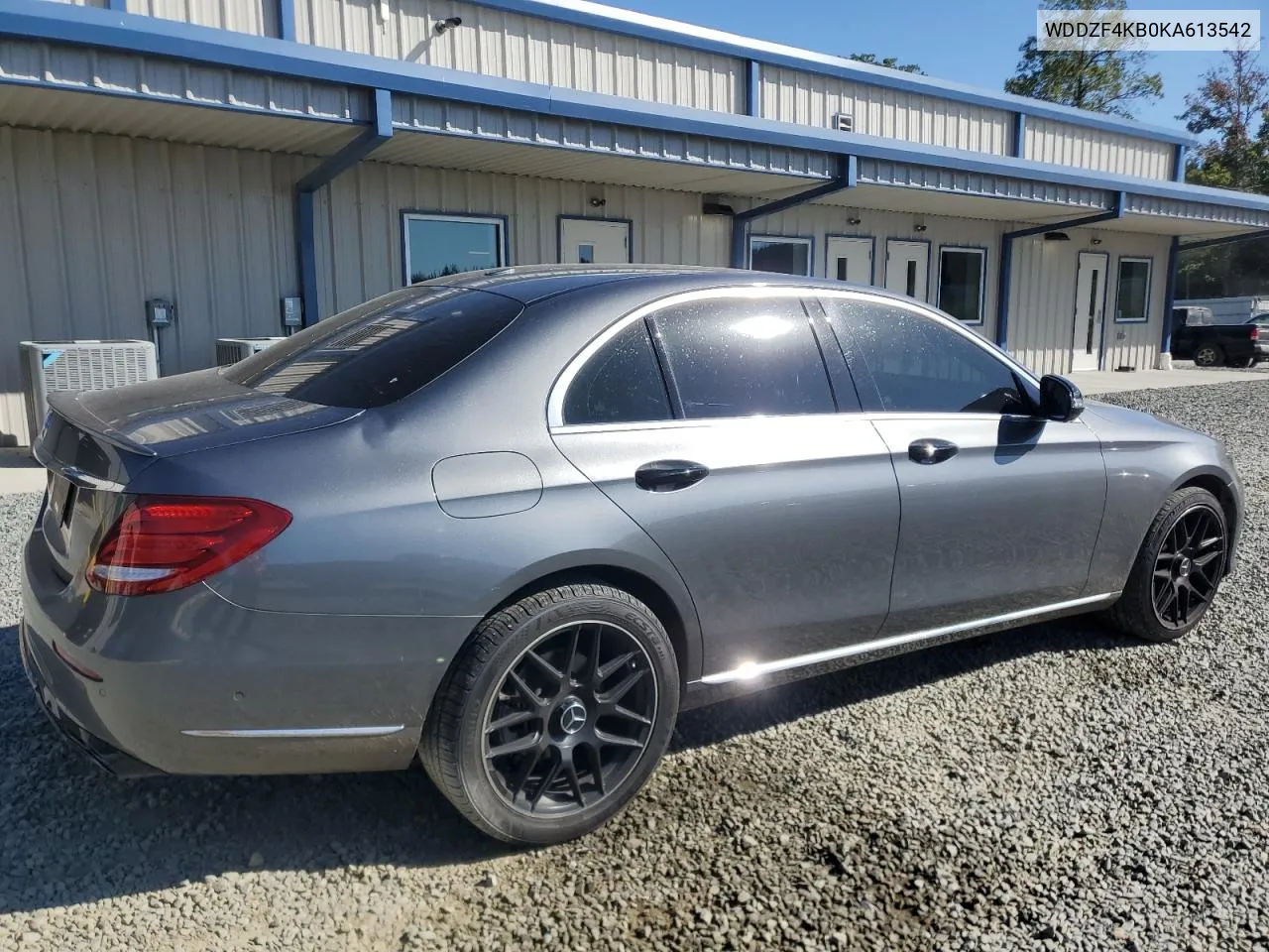 2019 Mercedes-Benz E 300 4Matic VIN: WDDZF4KB0KA613542 Lot: 76098384