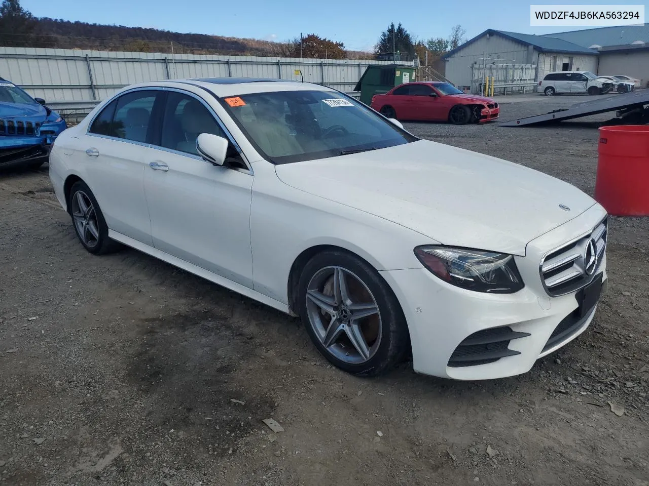 2019 Mercedes-Benz E 300 VIN: WDDZF4JB6KA563294 Lot: 77284134