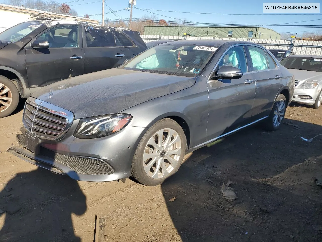 2019 Mercedes-Benz E 300 4Matic VIN: WDDZF4KB4KA546315 Lot: 79309974