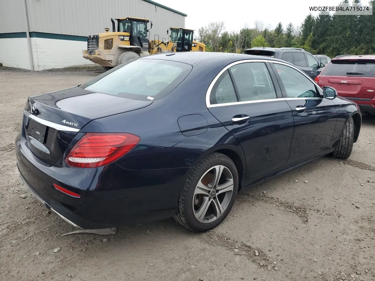 2020 Mercedes-Benz E 350 4Matic VIN: WDDZF8EB4LA715074 Lot: 71500994