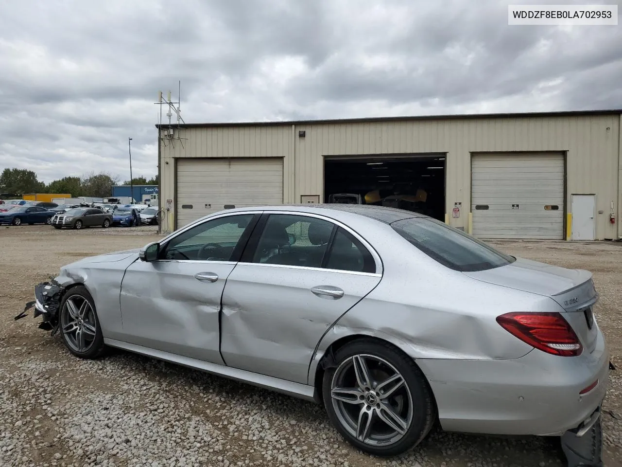 2020 Mercedes-Benz E 350 4Matic VIN: WDDZF8EB0LA702953 Lot: 72342874