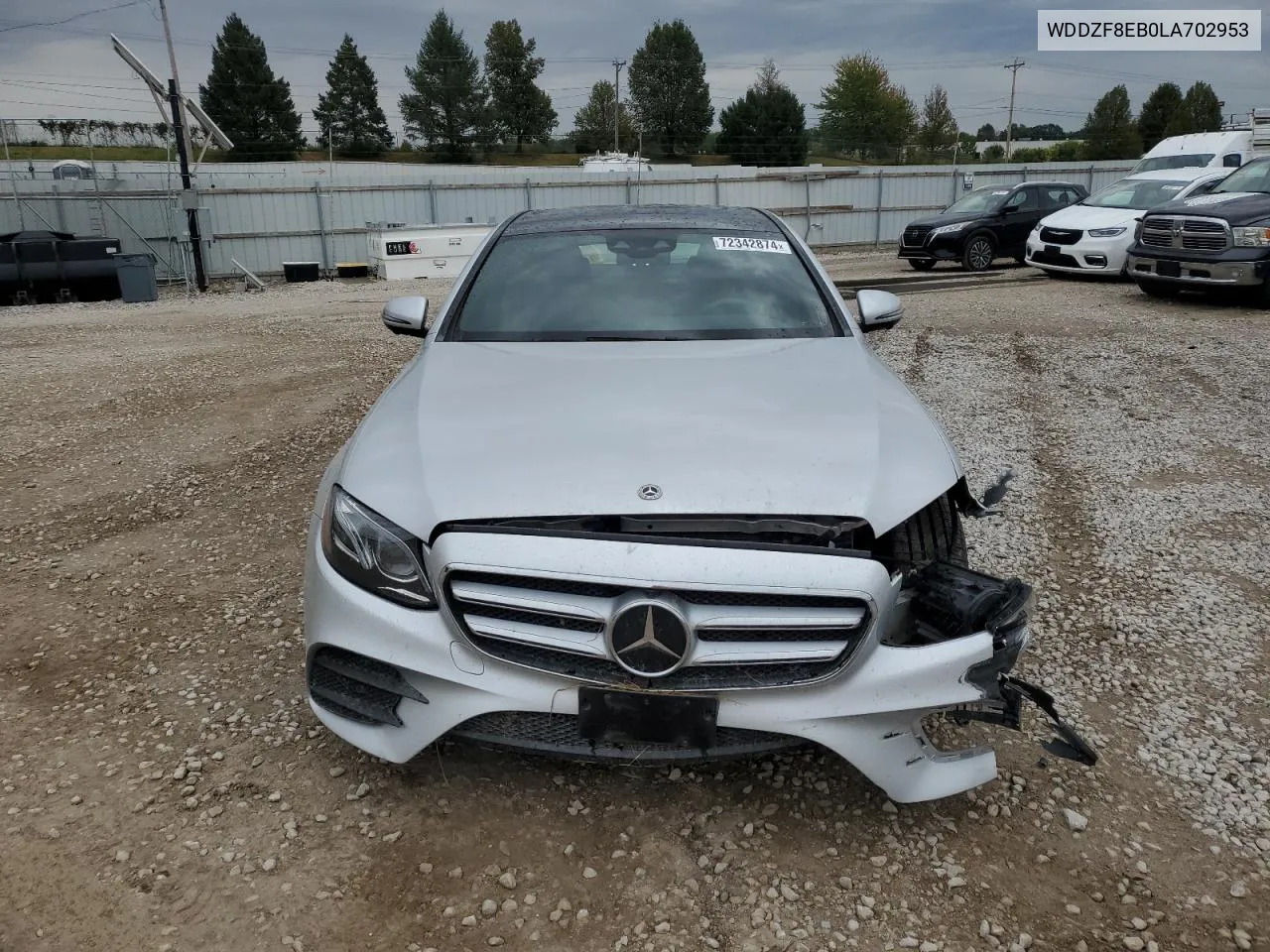 2020 Mercedes-Benz E 350 4Matic VIN: WDDZF8EB0LA702953 Lot: 72342874