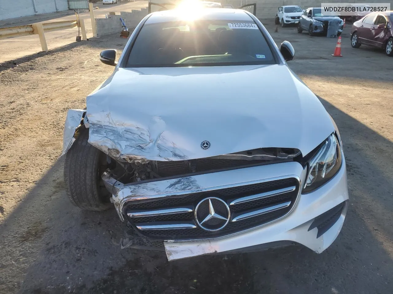 2020 Mercedes-Benz E 350 VIN: WDDZF8DB1LA728527 Lot: 72553684