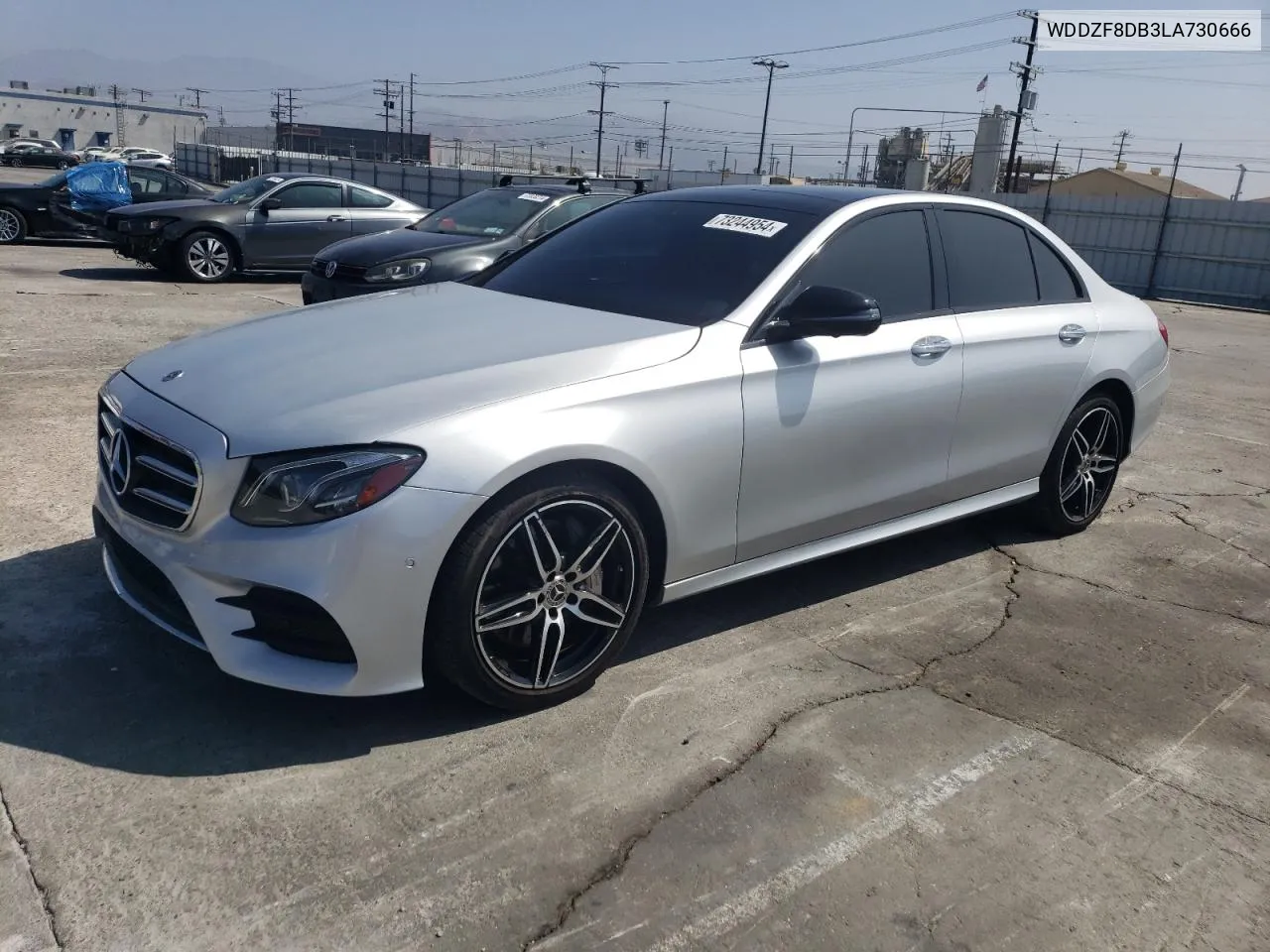 2020 Mercedes-Benz E 350 VIN: WDDZF8DB3LA730666 Lot: 73244954