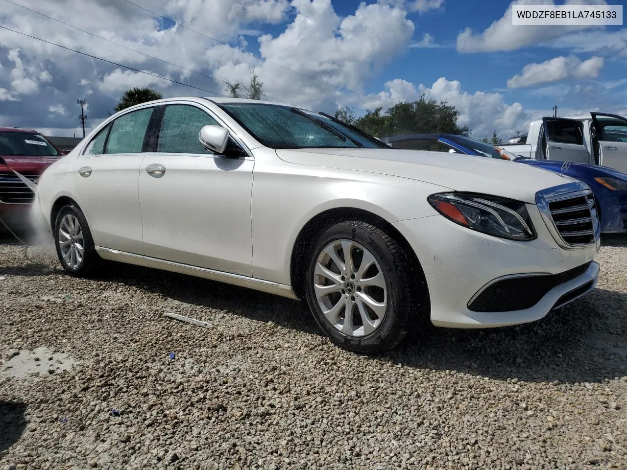 2020 Mercedes-Benz E 350 4Matic VIN: WDDZF8EB1LA745133 Lot: 74292994