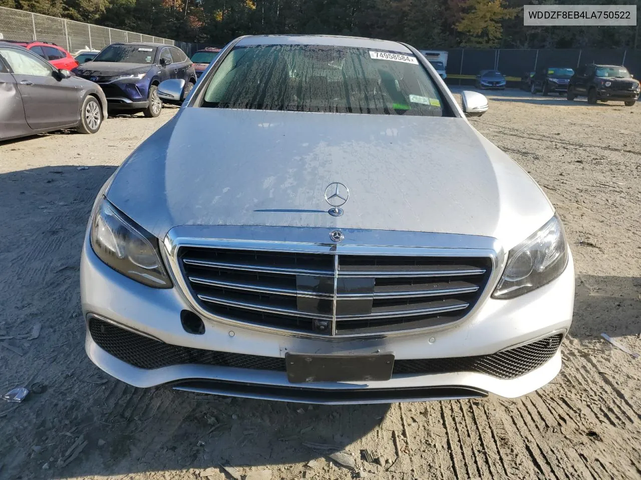 2020 Mercedes-Benz E 350 4Matic VIN: WDDZF8EB4LA750522 Lot: 74958584