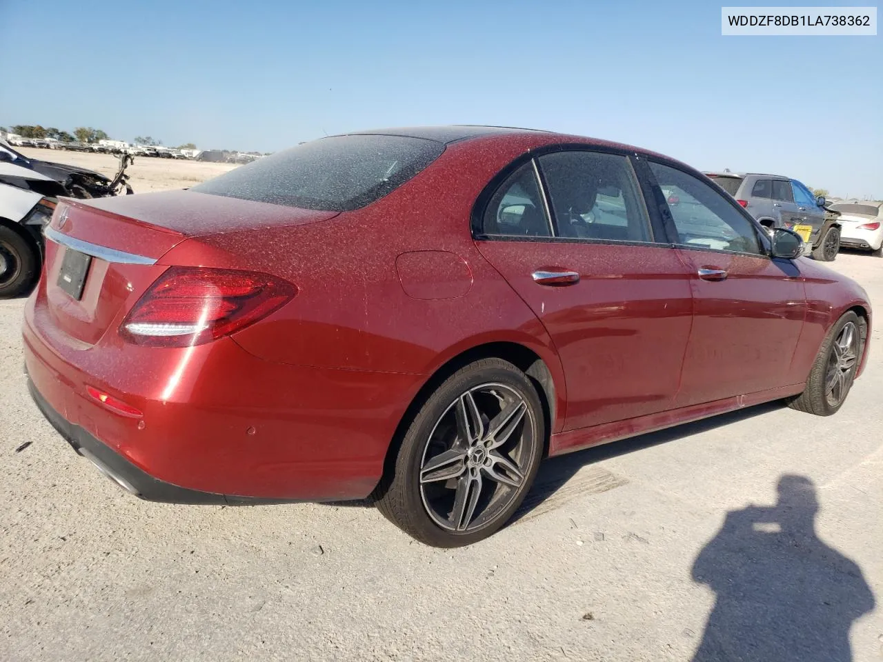 2020 Mercedes-Benz E 350 VIN: WDDZF8DB1LA738362 Lot: 75912714