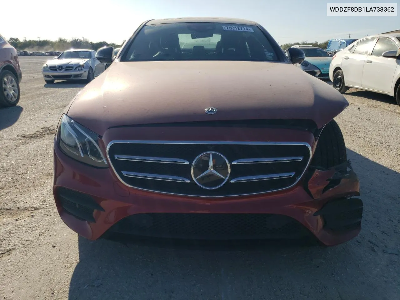 2020 Mercedes-Benz E 350 VIN: WDDZF8DB1LA738362 Lot: 75912714