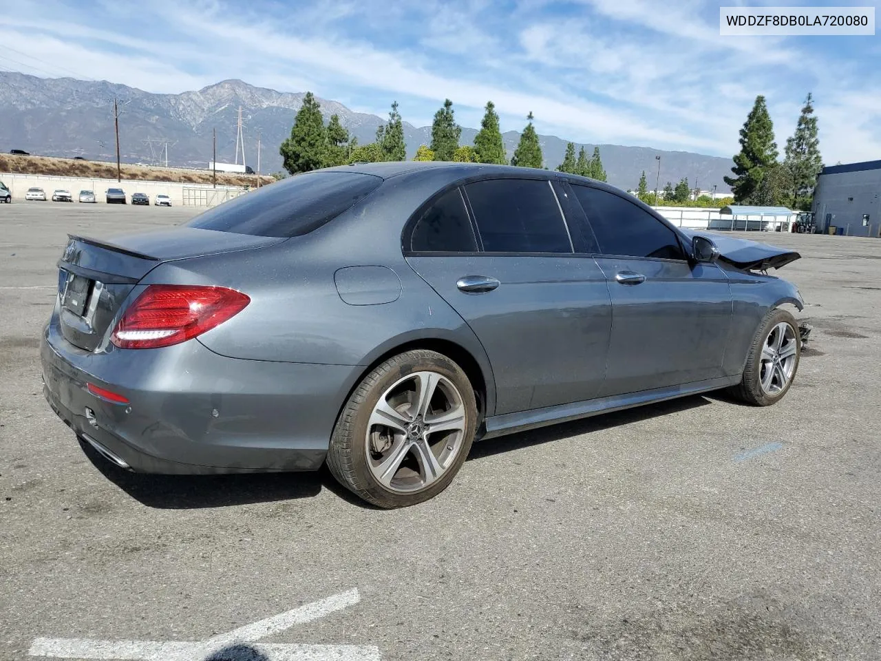 2020 Mercedes-Benz E 350 VIN: WDDZF8DB0LA720080 Lot: 78543804