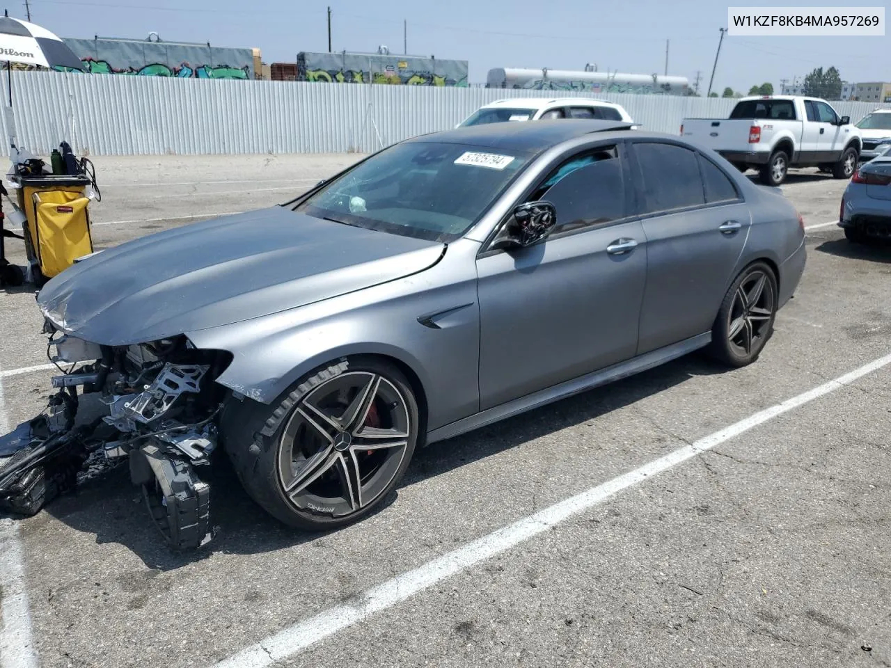 2021 Mercedes-Benz E 63 Amg-S 4Matic VIN: W1KZF8KB4MA957269 Lot: 57325794