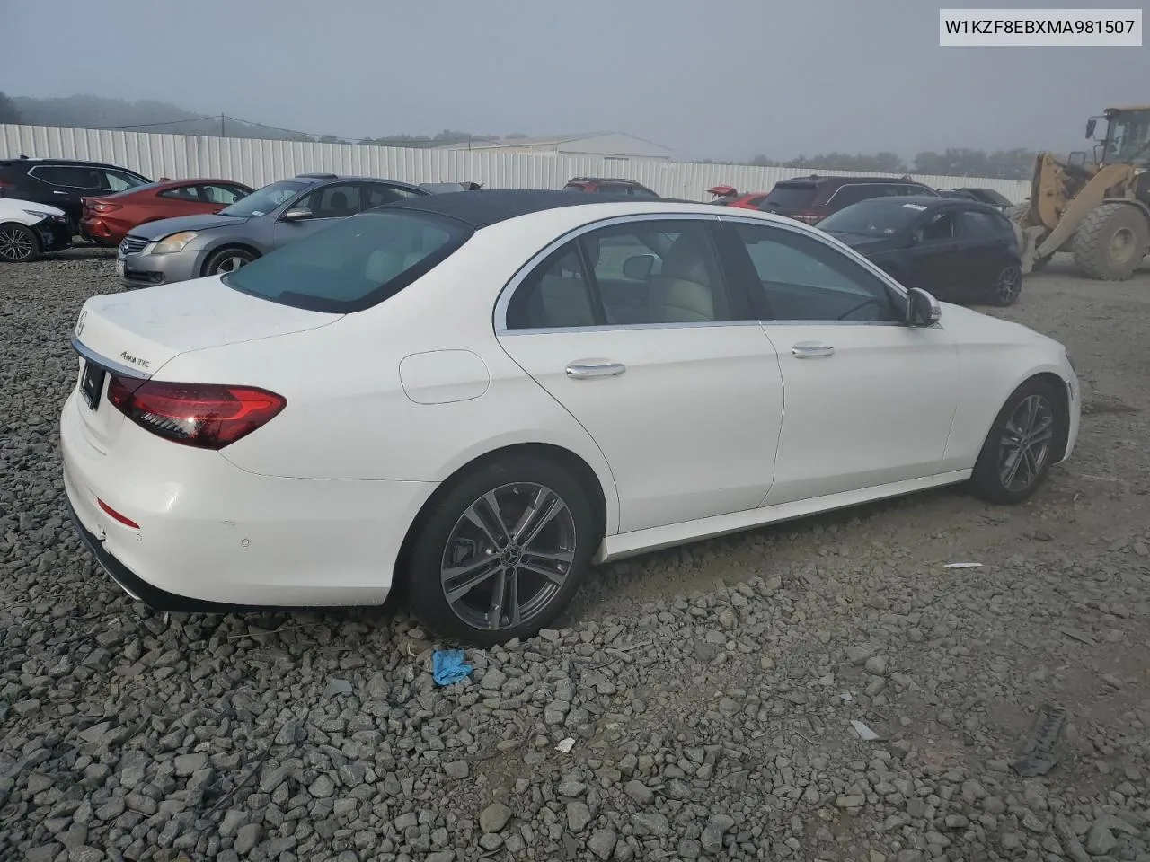 2021 Mercedes-Benz E 350 4Matic VIN: W1KZF8EBXMA981507 Lot: 71226464