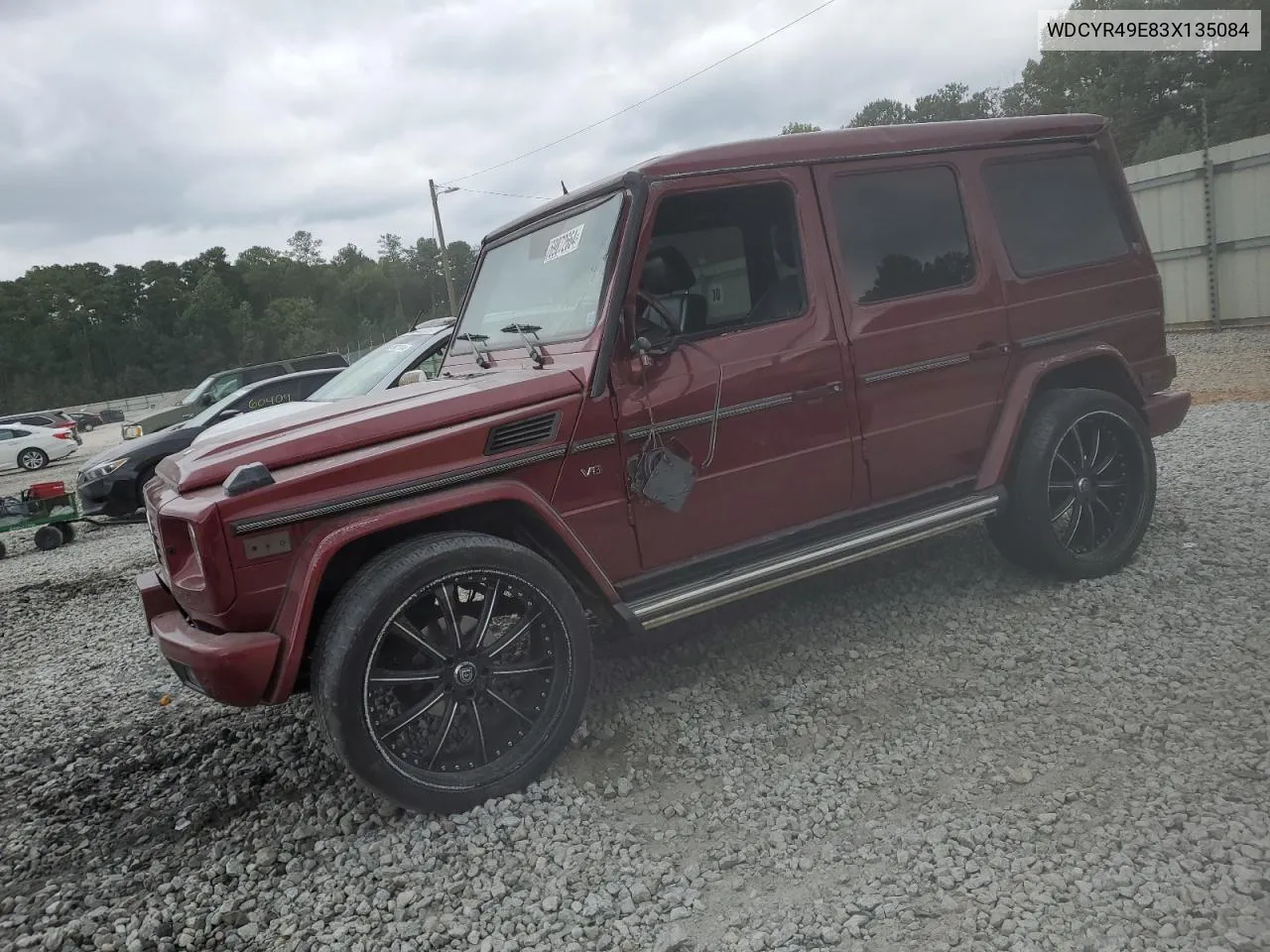 2003 Mercedes-Benz G 500 VIN: WDCYR49E83X135084 Lot: 69872664