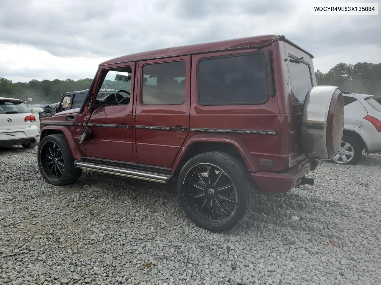 2003 Mercedes-Benz G 500 VIN: WDCYR49E83X135084 Lot: 69872664