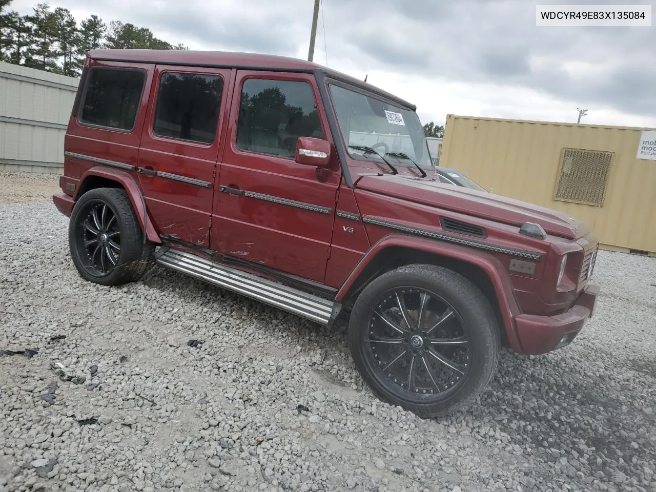 2003 Mercedes-Benz G 500 VIN: WDCYR49E83X135084 Lot: 69872664