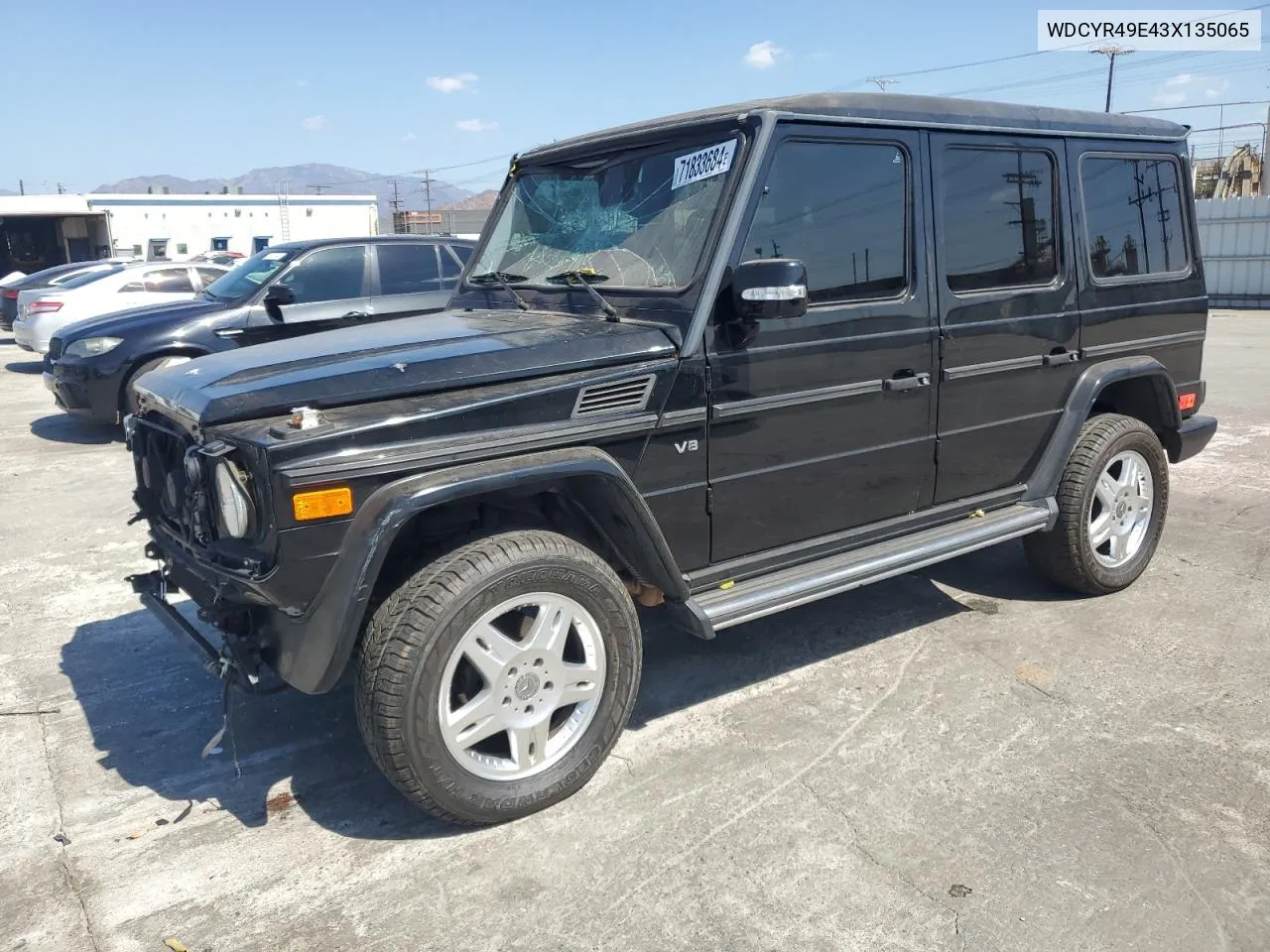 2003 Mercedes-Benz G 500 VIN: WDCYR49E43X135065 Lot: 71833684