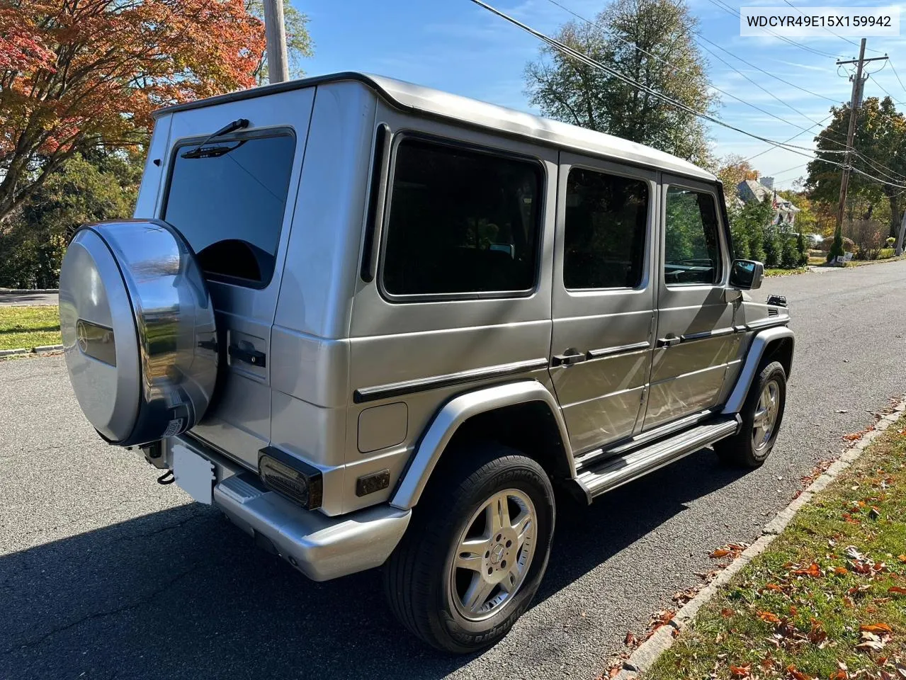 2005 Mercedes-Benz G 500 VIN: WDCYR49E15X159942 Lot: 79572924