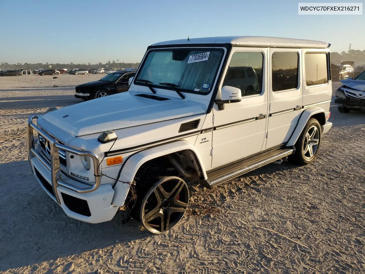 2014 Mercedes-Benz G 63 Amg VIN: WDCYC7DFXEX216271 Lot: 77036904