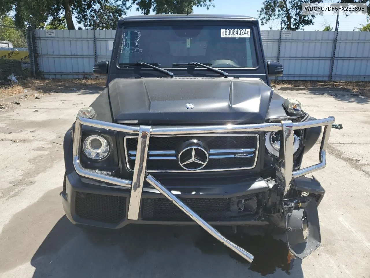 2015 Mercedes-Benz G 63 Amg VIN: WDCYC7DF5FX233898 Lot: 60084024