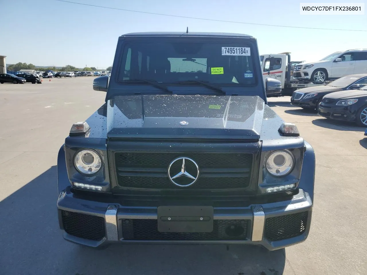 2015 Mercedes-Benz G 63 Amg VIN: WDCYC7DF1FX236801 Lot: 74951184