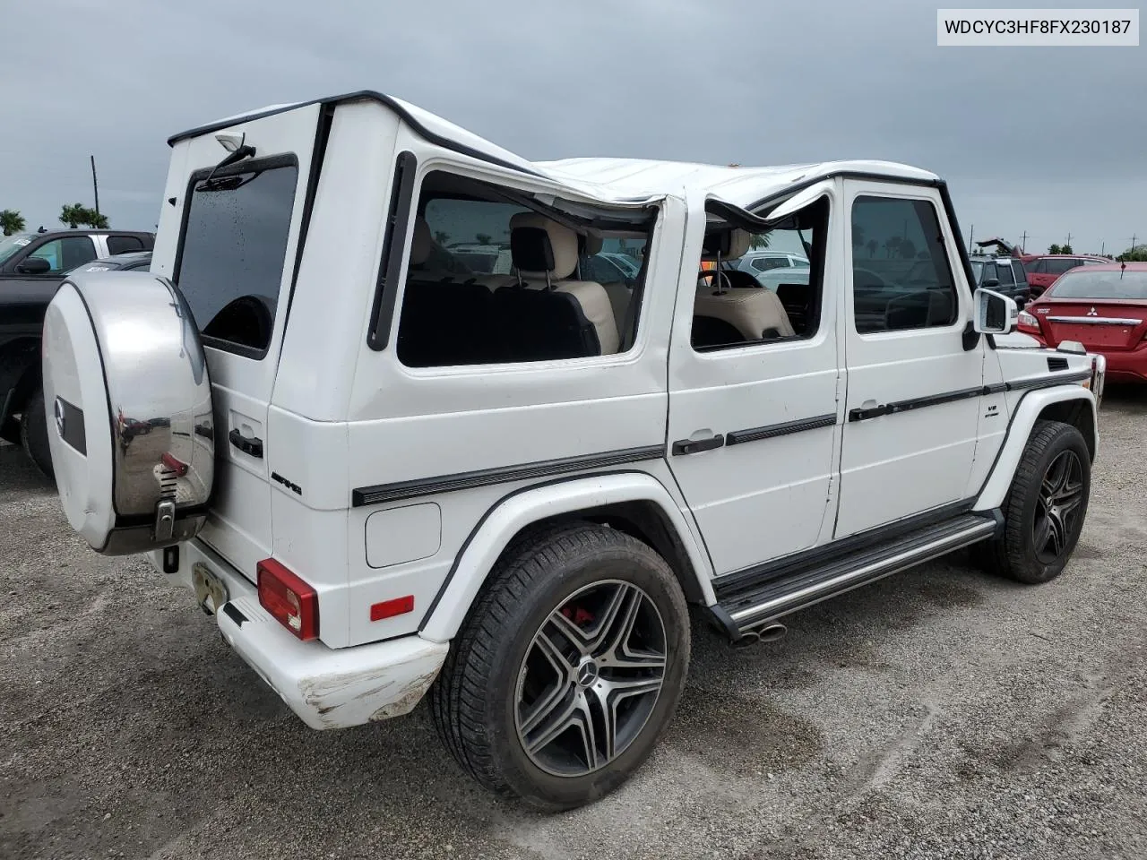 2015 Mercedes-Benz G 550 VIN: WDCYC3HF8FX230187 Lot: 75098434