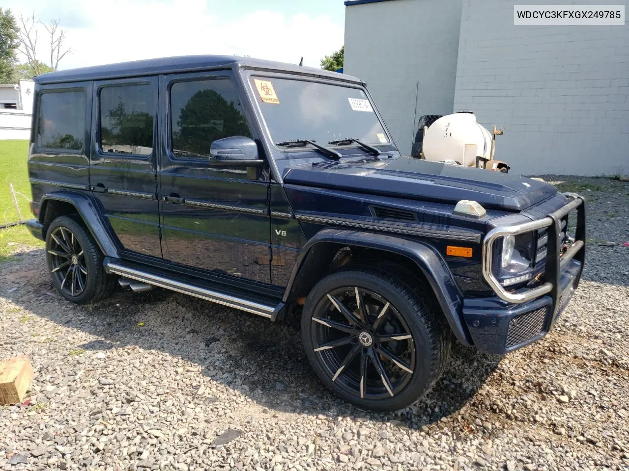 2016 Mercedes-Benz G 550 VIN: WDCYC3KFXGX249785 Lot: 66996794