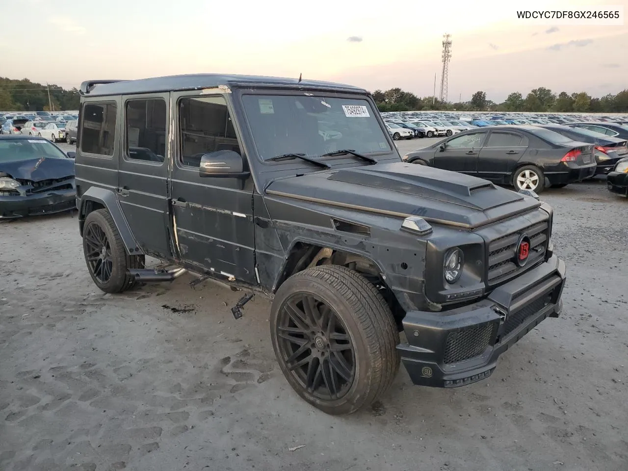 2016 Mercedes-Benz G 63 Amg VIN: WDCYC7DF8GX246565 Lot: 75492974