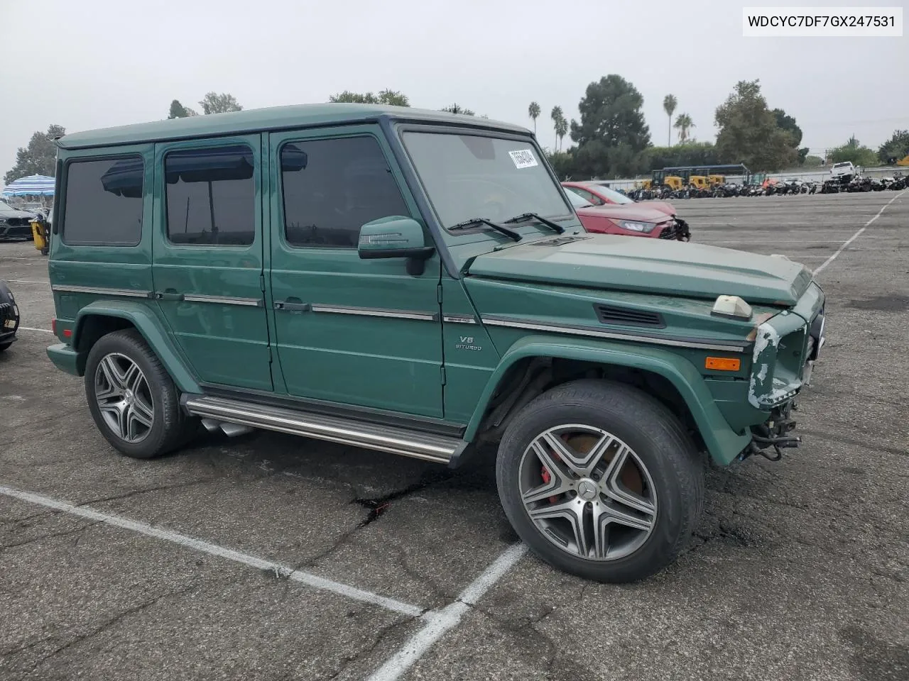 2016 Mercedes-Benz G 63 Amg VIN: WDCYC7DF7GX247531 Lot: 76564204