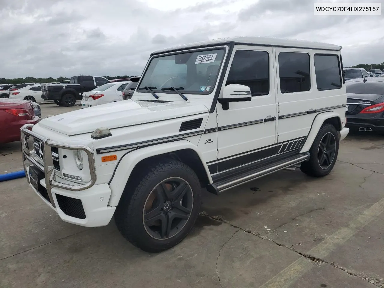 2017 Mercedes-Benz G 63 Amg VIN: WDCYC7DF4HX275157 Lot: 74627084