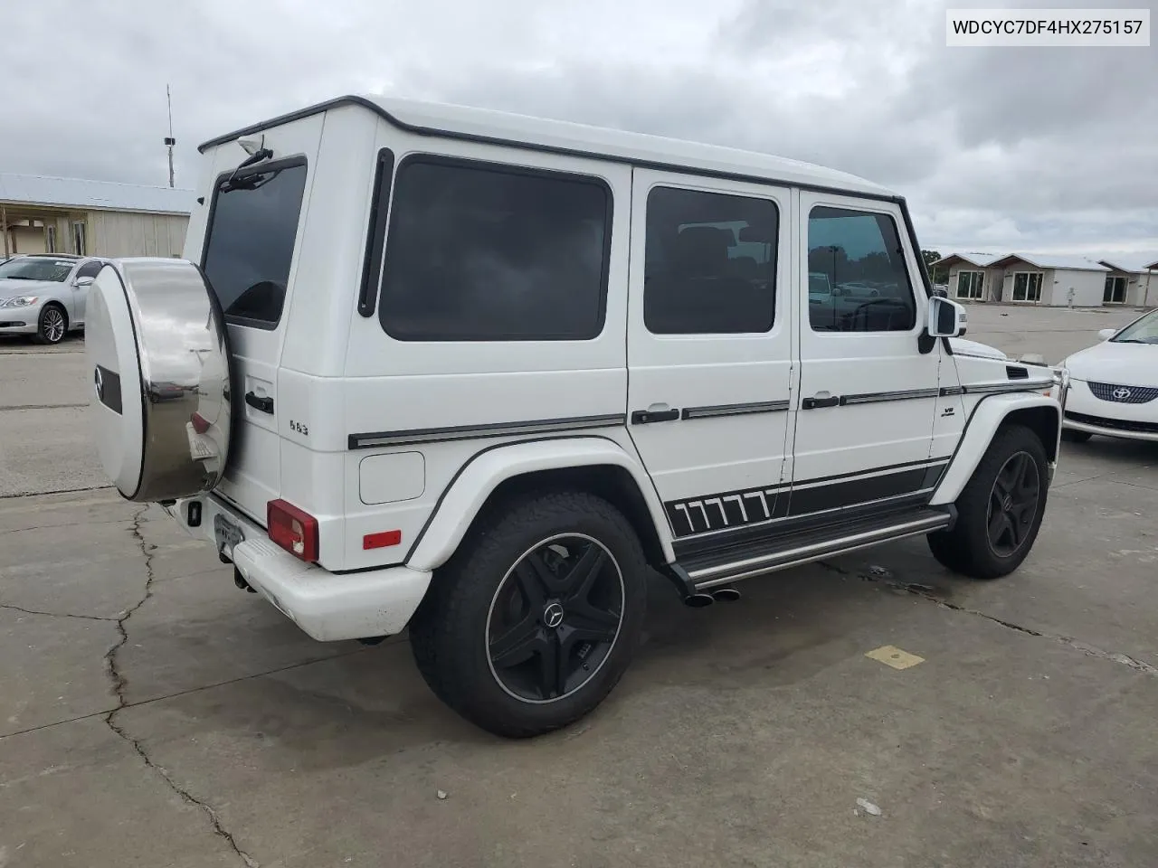 2017 Mercedes-Benz G 63 Amg VIN: WDCYC7DF4HX275157 Lot: 74627084