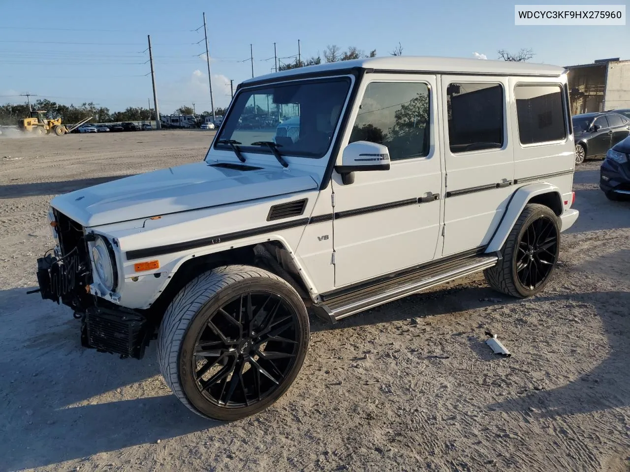 2017 Mercedes-Benz G 550 VIN: WDCYC3KF9HX275960 Lot: 76858384